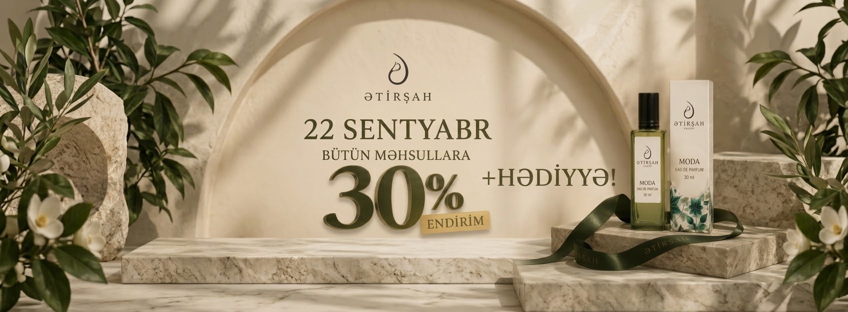 22 Sentyabr tarixində bütün məhsullara 30% endirim!