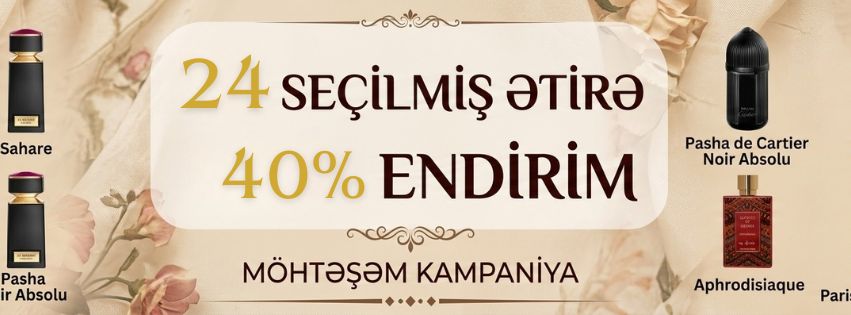 Seçilmiş 24 məhsul bu ayın sonunadək 40% Endirimlə