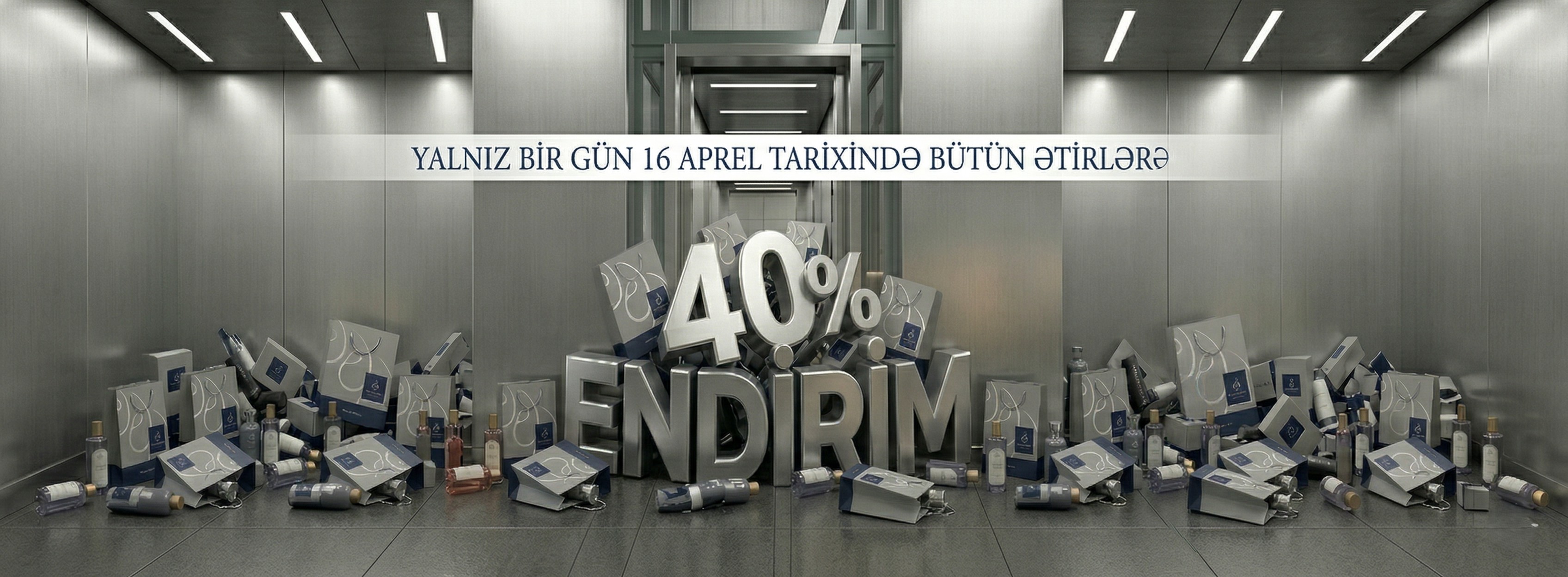 16 Aprel tarixində yalnız bir gün! Bütün ətirlərimizə 40% endirim!