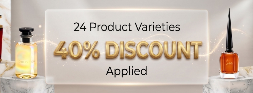 24 selected products with 40% discount until the end of this month