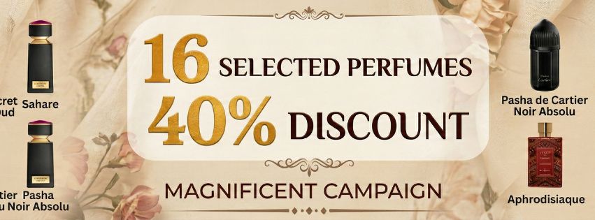 16 selected products with 40% discount until the end of this month