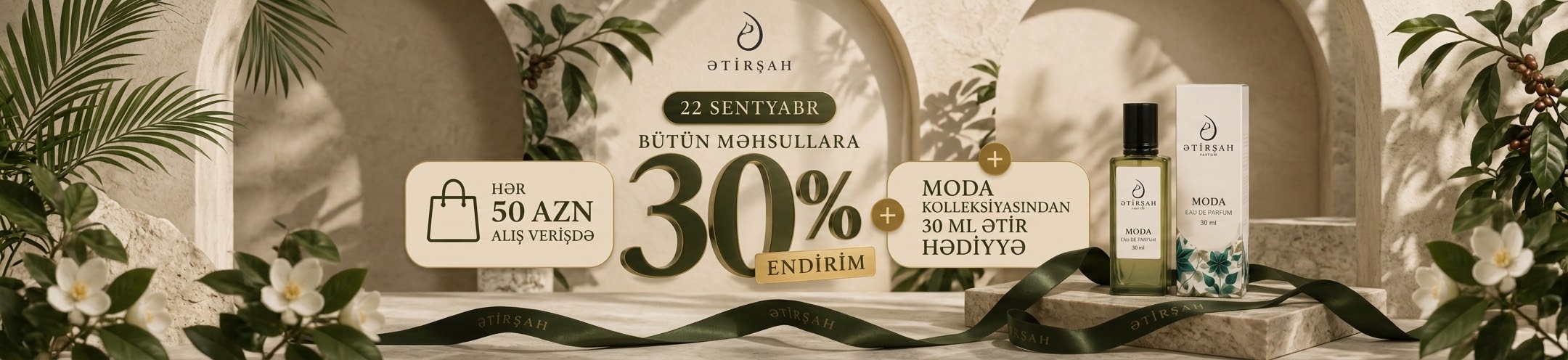 22 Sentyabr tarixində bütün məhsullara 30% endirim!