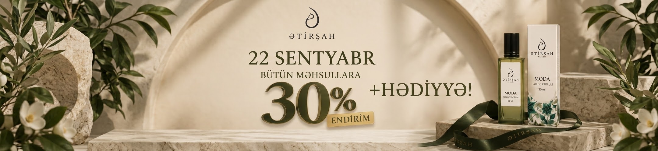 22 Sentyabr tarixində bütün məhsullara 30% endirim!