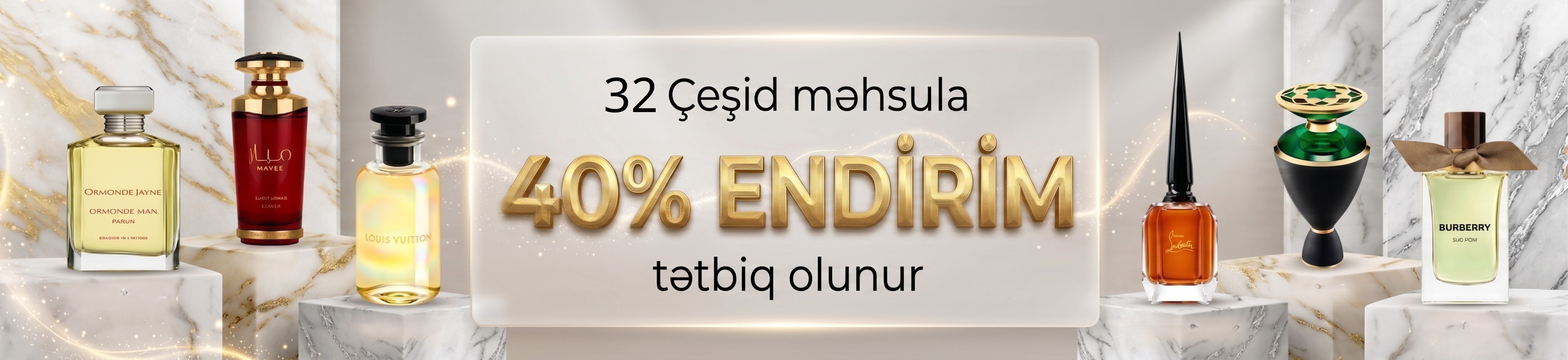 Seçilmiş 32 məhsul bu ayın sonunadək 40% Endirimlə