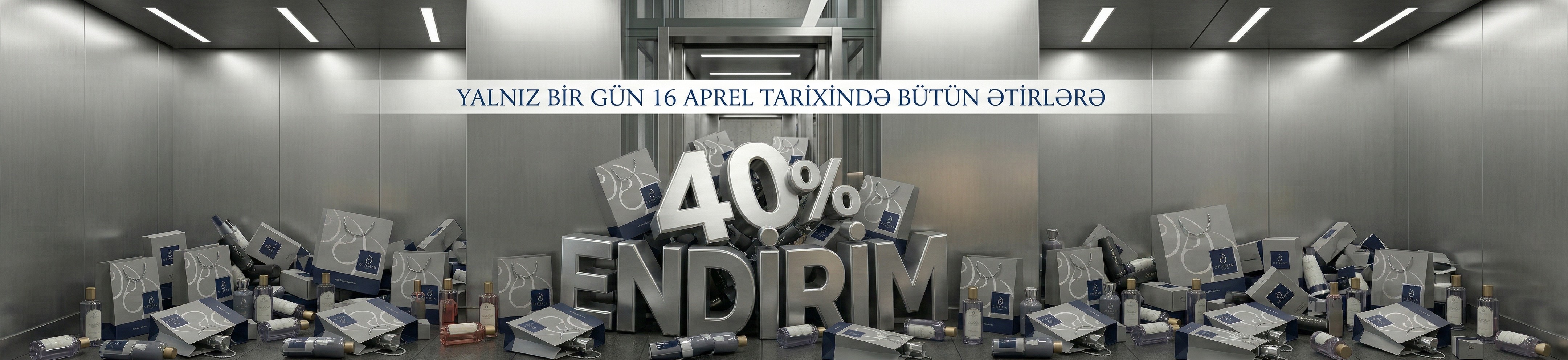 16 Aprel tarixində yalnız bir gün! Bütün ətirlərimizə 40% endirim!